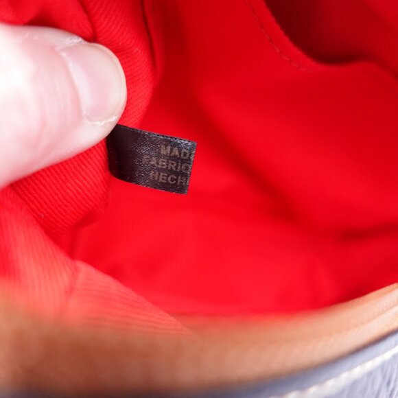 LN Dooney & Bourke Small Pebbled Leather Zipper Pouch Case Navy Blue - Picture 11 of 12